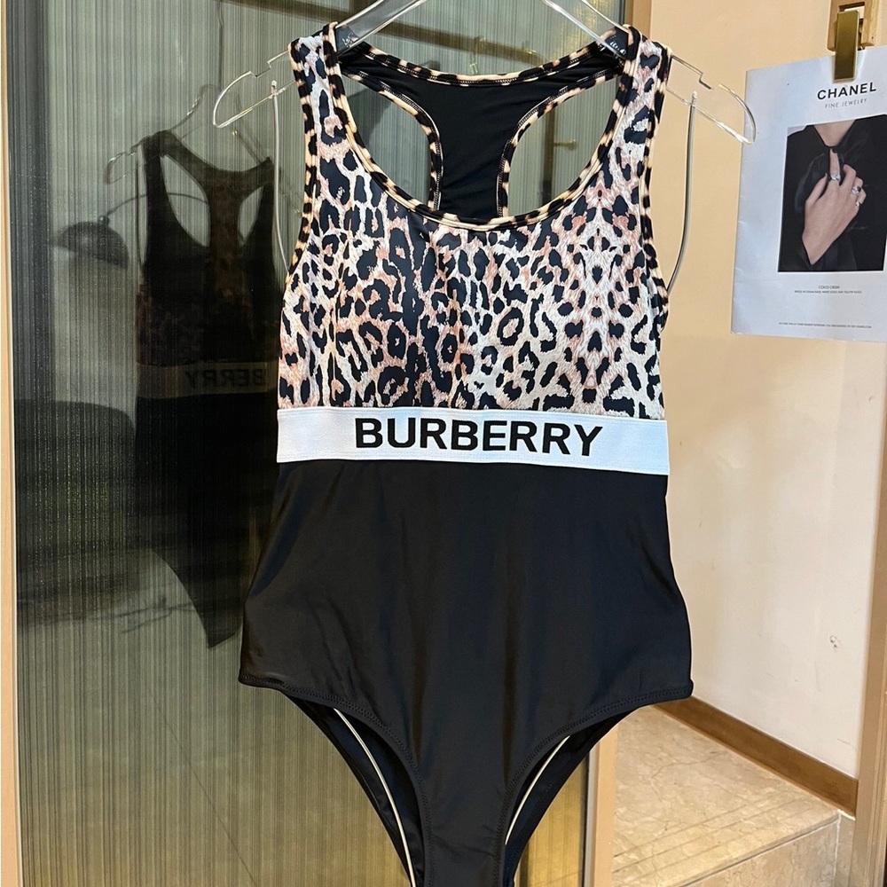 Burberry Kids Leopard Print One Piece